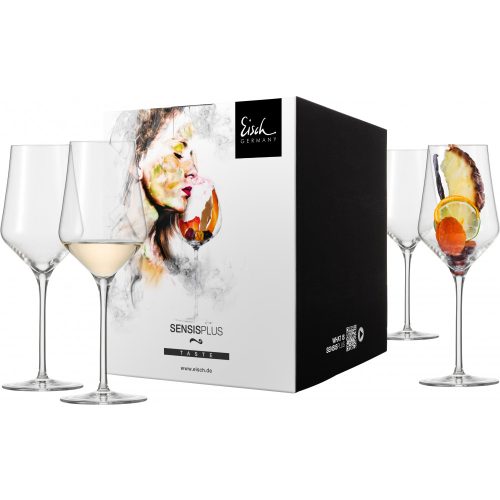 Eisch SKY SENSISPLUS 4 db fehérboros pohár díszdobozban 3,8dl 237 mm