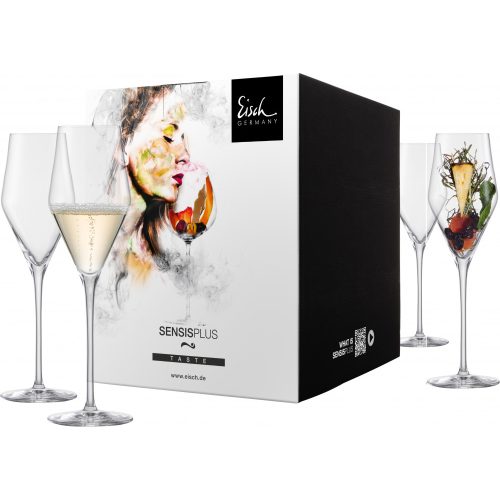 Eisch SKY SENSISPLUS 4 db pezsgőspohár díszdobozban 2,6dl 246 mm