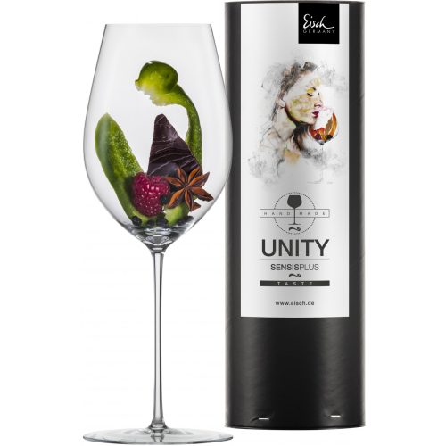 Eisch Unity Sensis plus vörösboros pohár díszdobozban 25,7 cm 6,15 dl