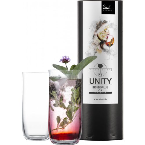 Eisch UNITY SENSISPLUS 2 db longdrink pohár díszhengerben 4,6dl 150 mm