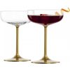 Eisch SECCO FLAVOURED 2 db pezsgős, koktélos pohár arany díszdobozban 2,5dl 155 mm