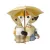 R. Wachtmeister Cats Amici sotto l'ombrello figura porcelán  12 cm
