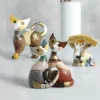 R. Wachtmeister Cats Amici sotto l'ombrello figura porcelán  12 cm