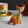 Rosina Wachtmeister  Cat Pablo figura porcelán  8 cm