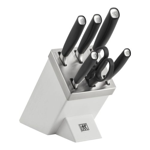 ZWILLING All * Star | késblokk szett élezővel 7 darabos | ezüst színű | fehér