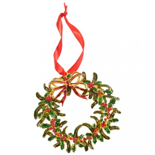 Winter Collage Accessoires karácsonyi koszorú 12cm