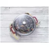 Staub  | fedő íves 28 cm | kerek | üveg | átlátszó