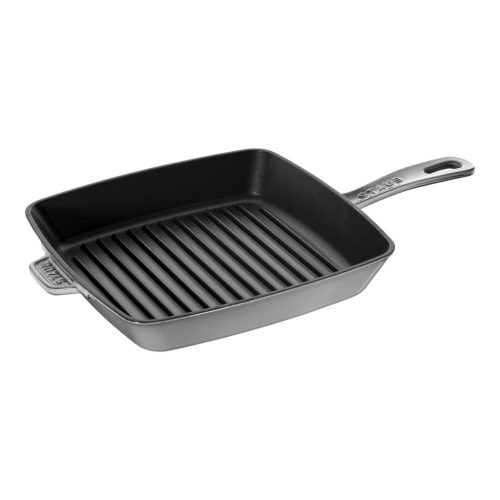 Staub Grillserpenyők | amerikai grill 26 cm | négyzetalakú | öntöttvas | grafitszürke