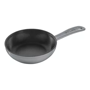   Staub Pans | serpenyő 16 cm | öntöttvas | grafitszürke | kerek