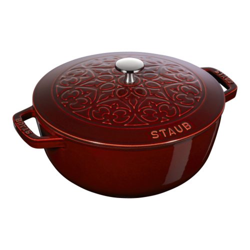 Staub öntöttvas edény- fekete - kerek 26 cm - 5,25l