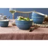 Staub kerámia | tál szett 14 cm |4 darabos |antik türkiz | kerámia