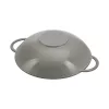 Staub Specialties | Wok üvegfedővel 37 cm | kerek | öntöttvas | grafitszürke