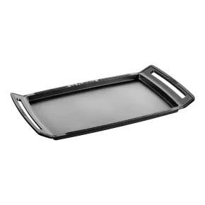   Staub Pans | Plancha 48 cm x 25 cm | öntöttvas | fekete | szögletes