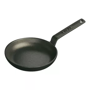   Staub Pans | Mini serpenyő 12 cm | öntöttvas | fekete | kerek
