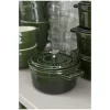 Staub La Cocotte | Mini Cocotte öntöttvas főzőedény 10 cm | bazsalikomzöld | kerek | öntöttvas