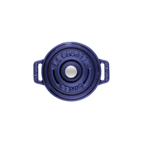 Staub La Cocotte | Mini Cocotte öntöttvas főzőedény 10 cm | sötétkék | kerek | öntöttvas