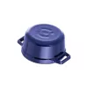 Staub La Cocotte | Mini Cocotte öntöttvas főzőedény 10 cm | sötétkék | kerek | öntöttvas