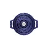 Staub La Cocotte | Mini Cocotte öntöttvas főzőedény 10 cm | sötétkék | kerek | öntöttvas