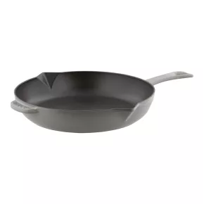   Staub Pans | serpenyő 26 cm | öntöttvas | grafitszürke | kerek