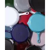 Staub öntöttvas palacsintasütő fa nyéllel - fekete - kerek - 28 cm
