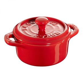   Staub kerámia Mini Cocotte | 10cm | 0,2 l | meggypiros | kerek