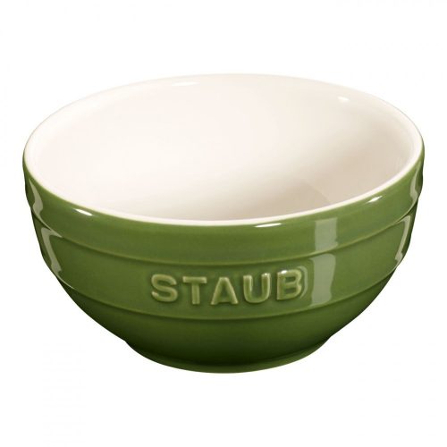 Staub kerámia tál | bazsalikom zöld | kerek | 12 cm | 0,4 l