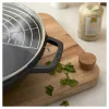 Staub Specialties | Wok üvegfedővel 30 cm | kerek | öntöttvas | fekete