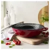 Staub Specialties | Wok üvegfedővel 30 cm | kerek | öntöttvas | cherry