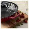 Staub Specialties | Wok üvegfedővel 30 cm | kerek | öntöttvas | cherry
