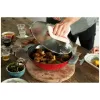 Staub Specialties | Wok üvegfedővel 30 cm | kerek | öntöttvas | cherry