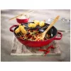 Staub Specialties | Wok üvegfedővel 30 cm | kerek | öntöttvas | cherry