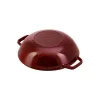 Staub Specialties | Wok üvegfedővel 30 cm | kerek | öntöttvas | gránátvörös