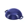 Staub Specialties | Wok üvegfedővel 30 cm | kerek | öntöttvas | sötétkék