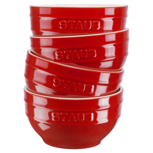 Staub kerámia | tál szett 12 cm |4 darabos | cherry | kerámia