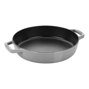   Staub Pans | serpenyő két fogantyúval 20 cm | öntöttvas | grafitszürke | kerek