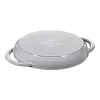 Staub Grillserpenyők | grillserpenyő 23 cm | kerek | öntöttvas | grafitszürke