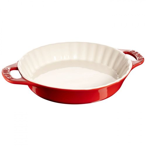 Staub pitesütő edény| kerámia | piros | kerek 28 cm