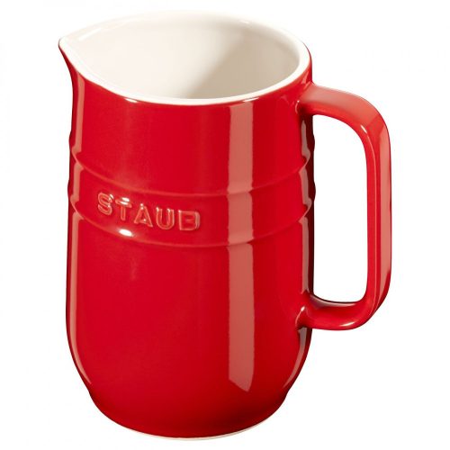Staub kerámia kancsó | meggypiros | kerek | 1l