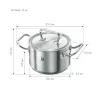 ZWILLING TWIN Classic | főzőedény 16 cm | kerek | 18/10 rozsdamentes acél