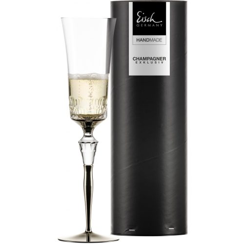 Eisch CHAMPAGNE EXCLUSIV pezsgőspohár platina díszhengerben 2,5dl 280 mm