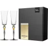 Eisch CHAMPAGNE EXCLUSIV 2 db pezsgőspohár szürke díszdobozban  2,5dl 280 mm
