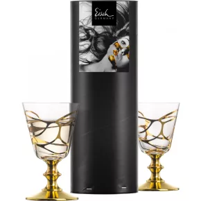   Eisch STARGATE GOLD 2 db fehérboros pohár díszhengerben 2,1dl 139 mm