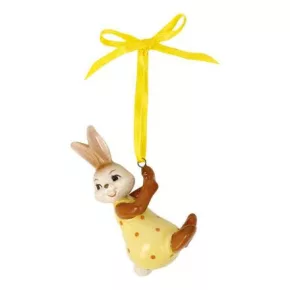 Goebel - húsvéti mini nyuszi sárga 7 cm
