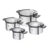 ZWILLING Simplify | edénykészlet 4 darabos | kerek | rozsdamentes acél | kőszürke