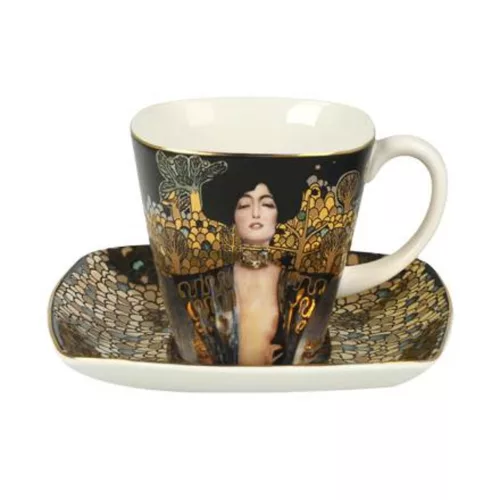 Gustav Klimt - Judith I csésze + alj csontporcelán 0,1l