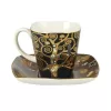 Gustav Klimt - Fulfilment csésze + alj csontporcelán 0,1l