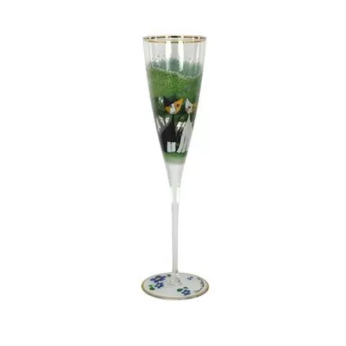 Rosina Wachtmeister - "Una passeggiata nel verde" pezsgőspohár üveg 0,1l 26.5 cm