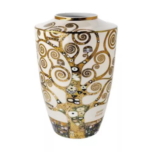 Goebel Gustav Klimt Váza | Az élet fája 24 cm | Artis Orbis porcelán valódi arannyal