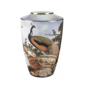   GOEBEL Melchior de Hondecoeter – Páva a kastélyparkban váza 41 cm