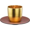Eisch COSMO COLLECT eszpresszócsésze és csészealj arany-réz 1dl 65 mm